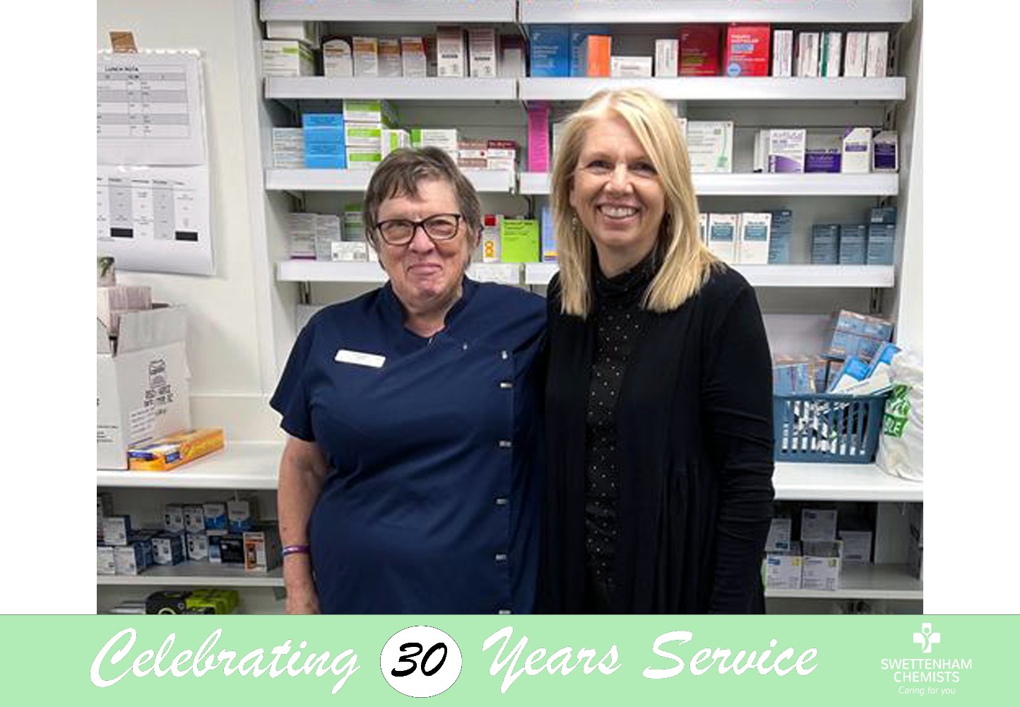 Celebrating 30 Years Service | Swettenham Chemists